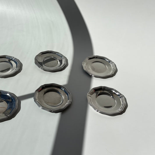 Conjunto pratos inox