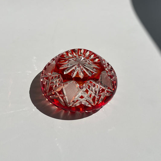 Cinzeiro Cristal Vermelho