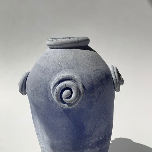 Vaso Azul Scava Glass