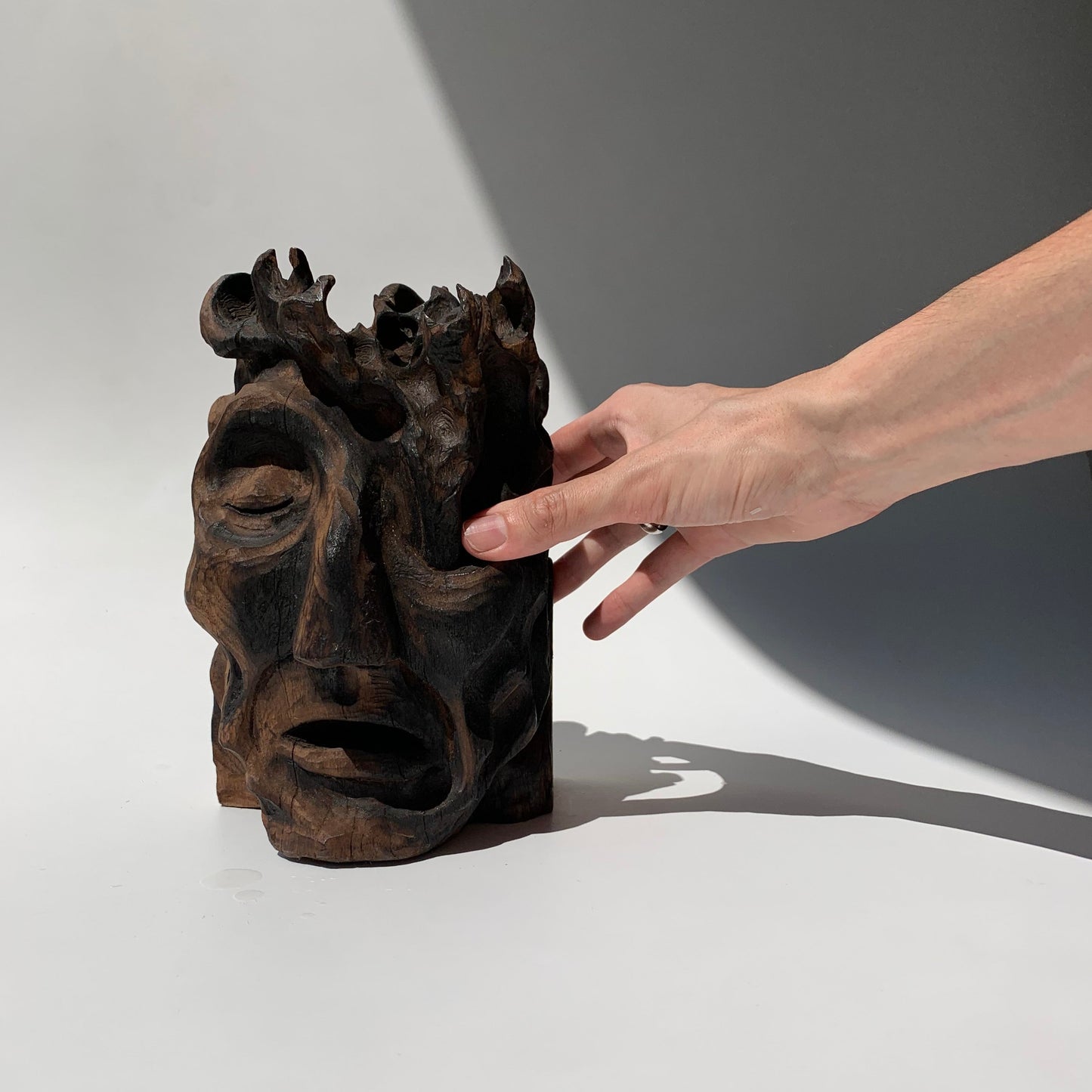 Escultura Cabeça Fogo