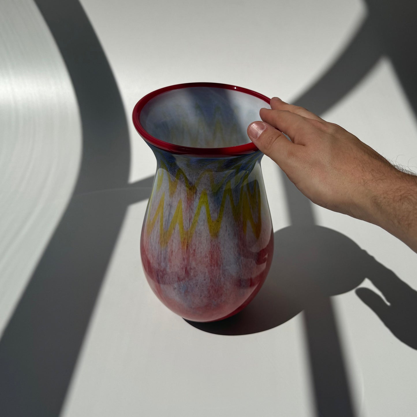 Vaso Murano Tricolor