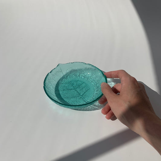 Prato Folha Turquesa