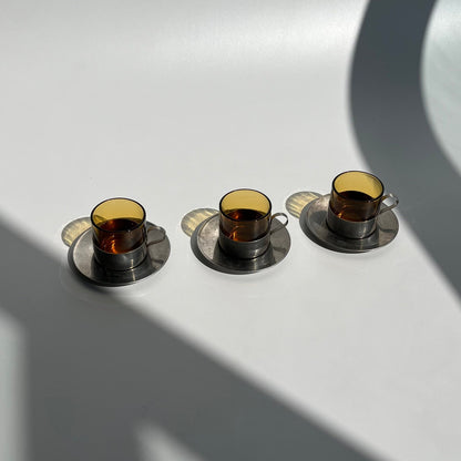Trio Xícaras Âmbar
