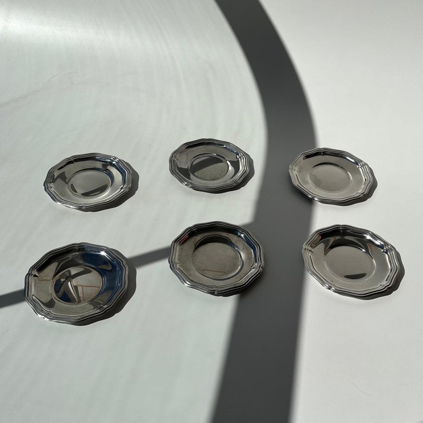 Conjunto pratos inox