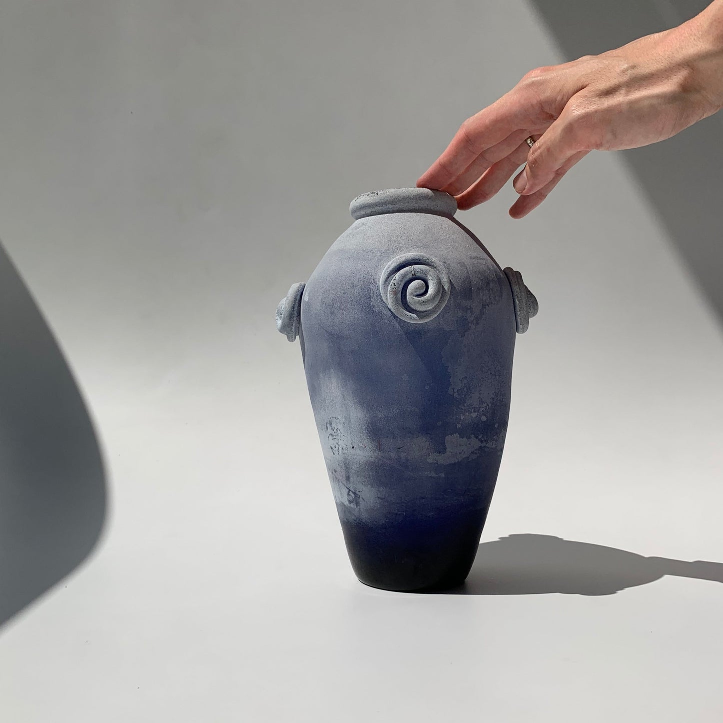 Vaso Azul  Scava Glass