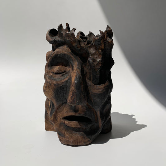 Escultura Cabeça Fogo