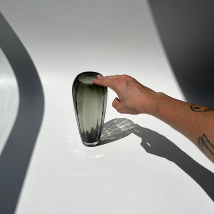 Vaso Cristal Fumê