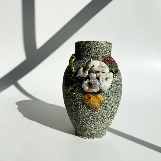 Vaso Barbotine Turquesa