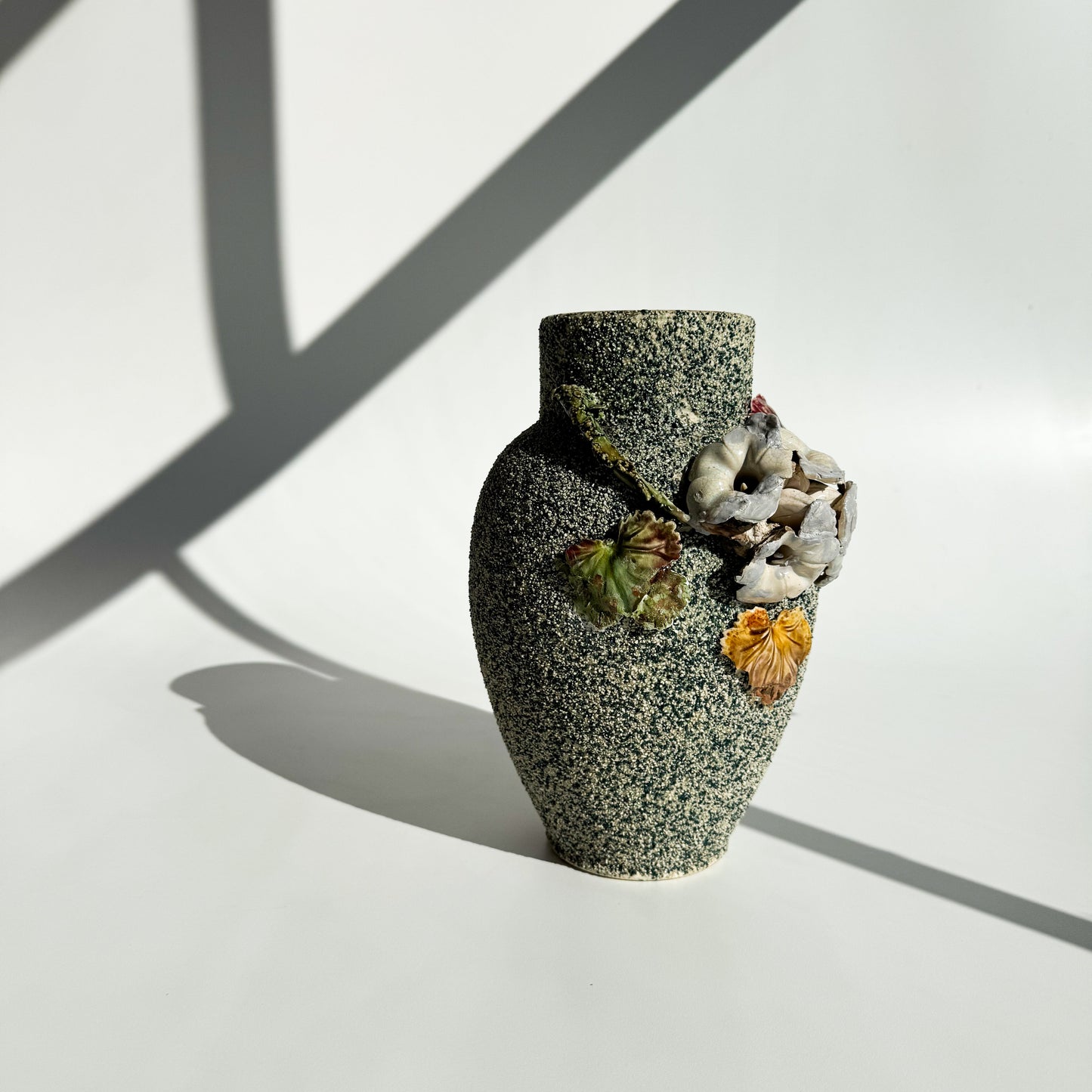 Vaso Barbotine Turquesa