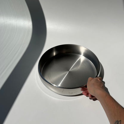 Saladeira Inox & Prata